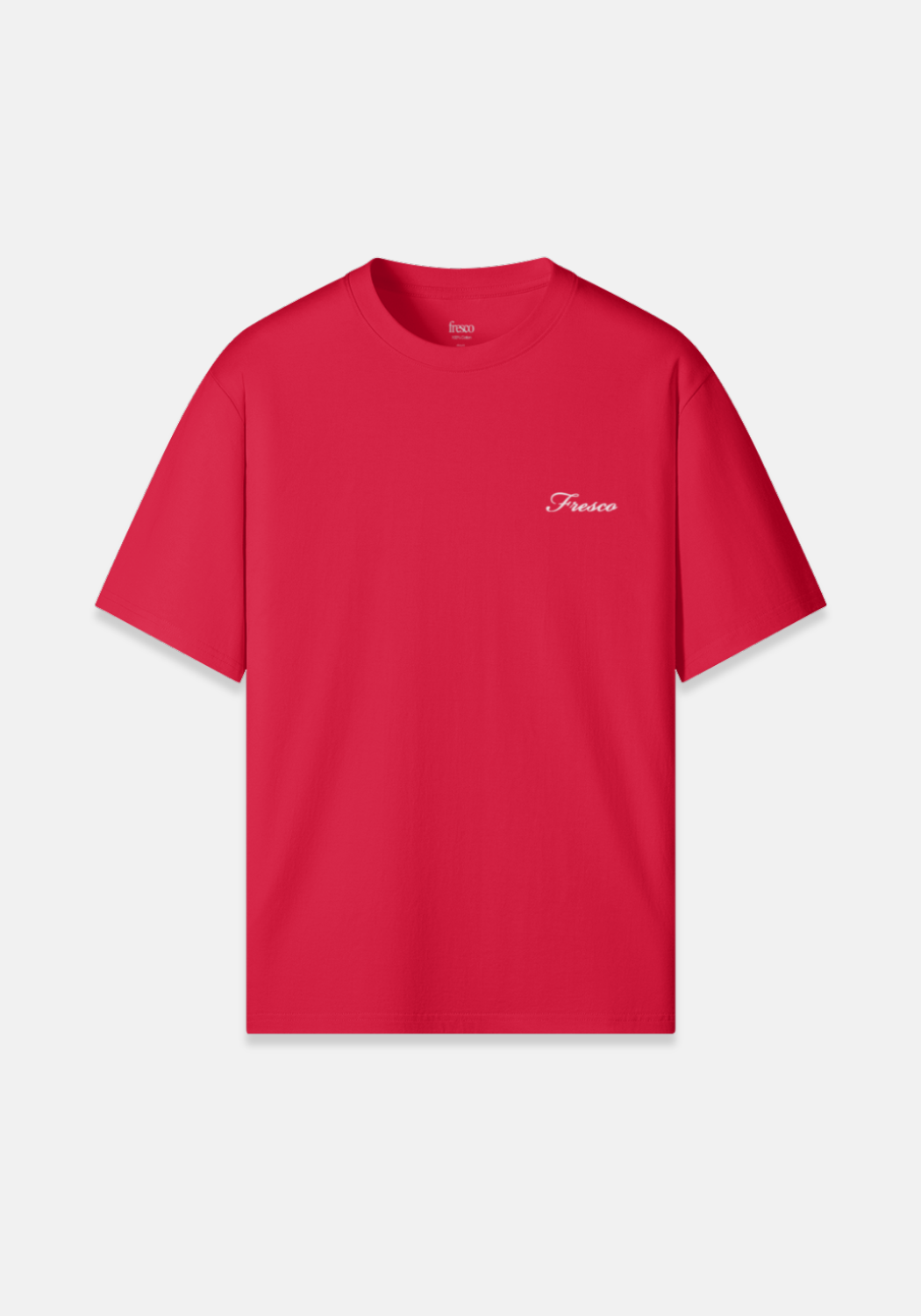 Script Tee Rouge