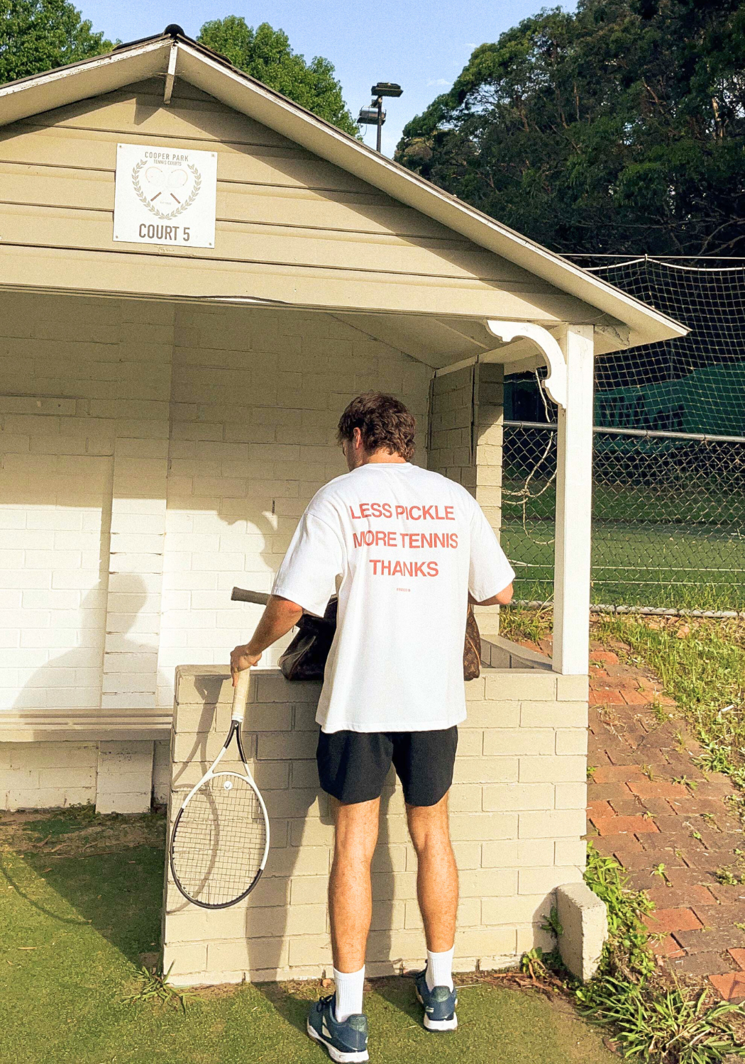 Less Pickle Oversized Tee - White