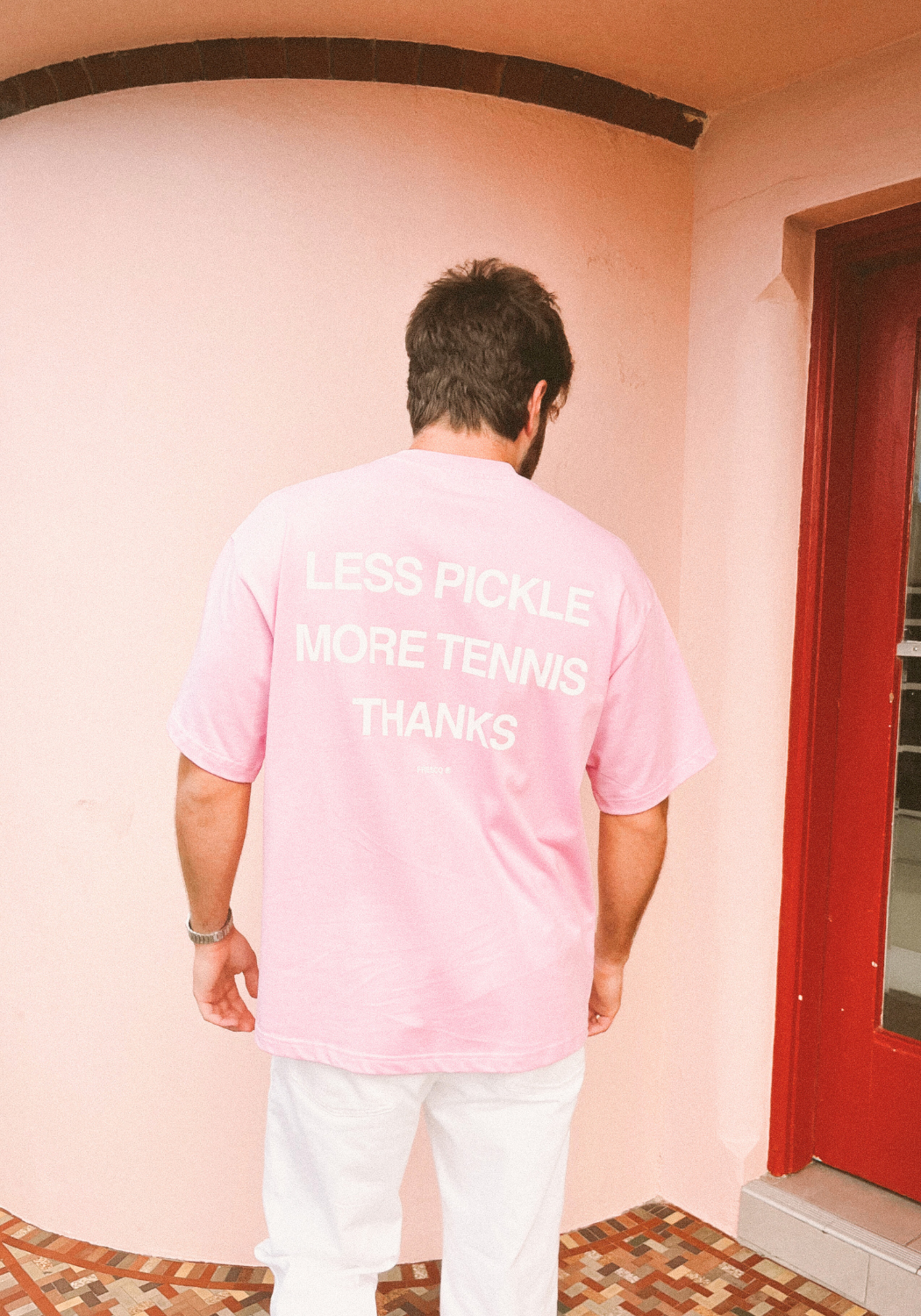 Less Pickle Oversized Tee - Pink