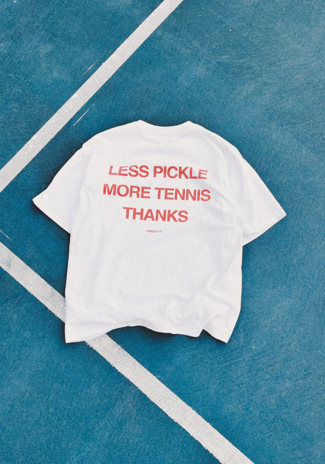 Less Pickle Oversized Tee - White