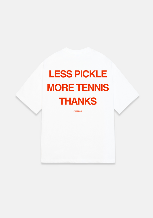 Less Pickle Oversized Tee - White