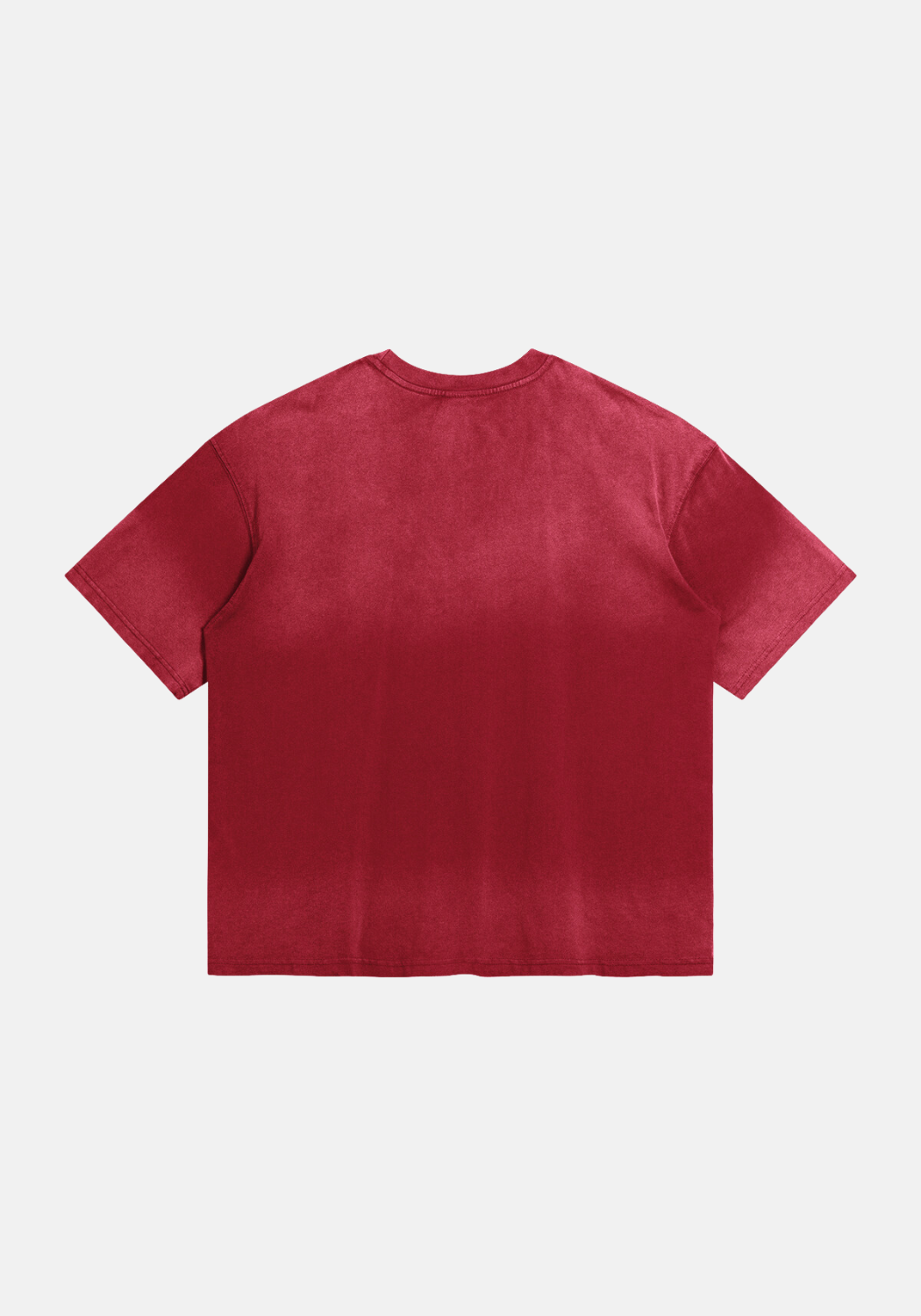 Basic Acid Wash Tee Cardinal Red