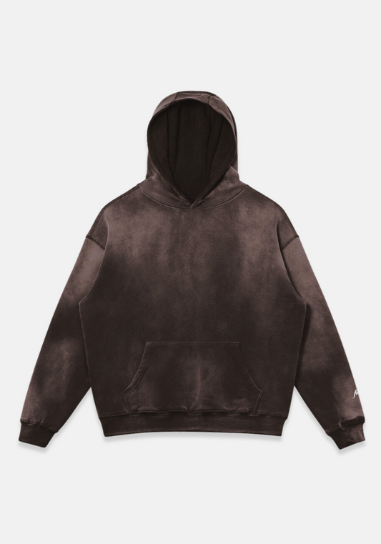 Sun Faded Hoodie Brown