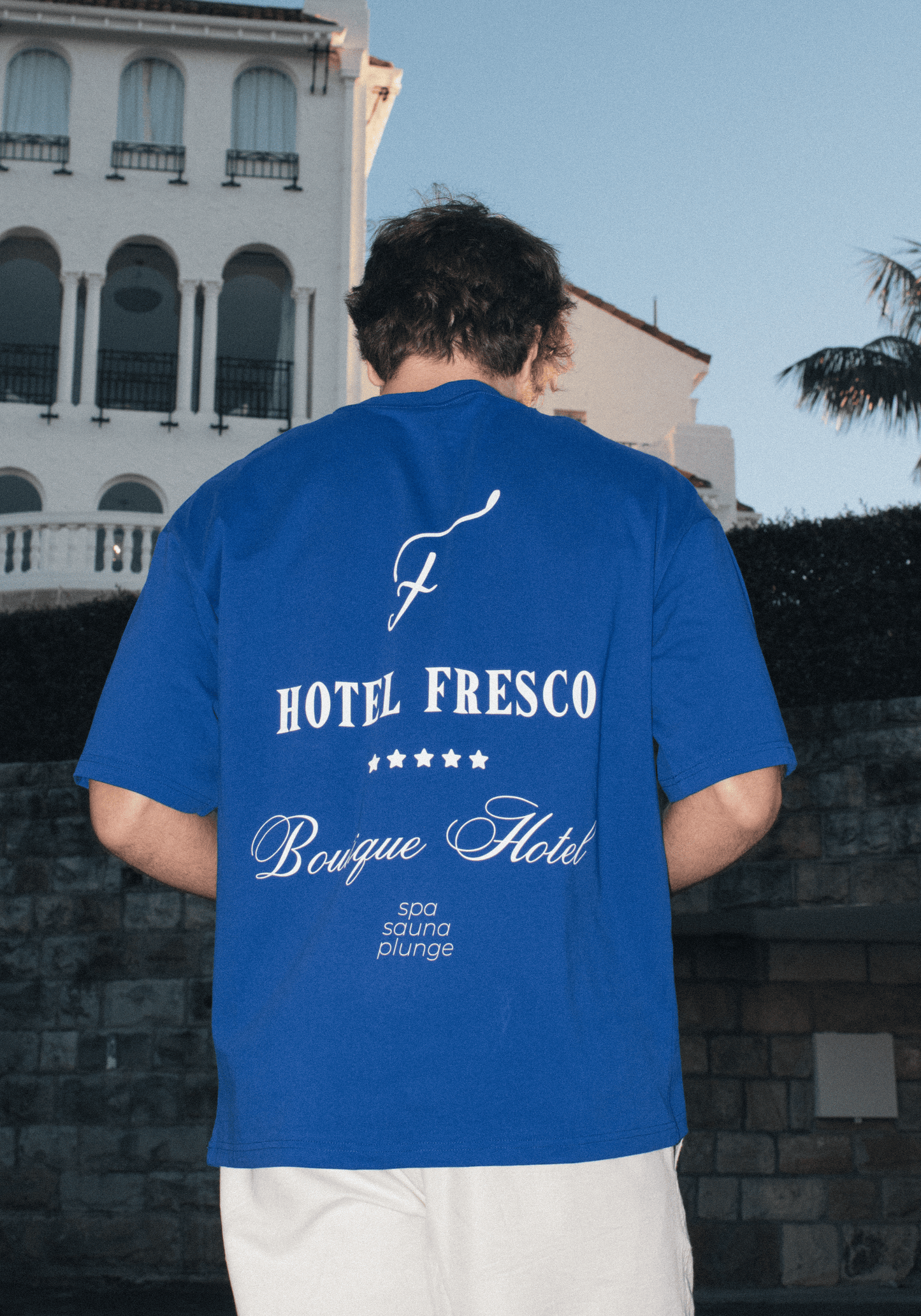 Hotel Fresco Oversized Tee Blue