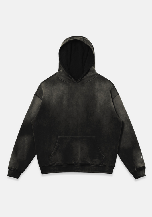 Sun Faded Hoodie Black