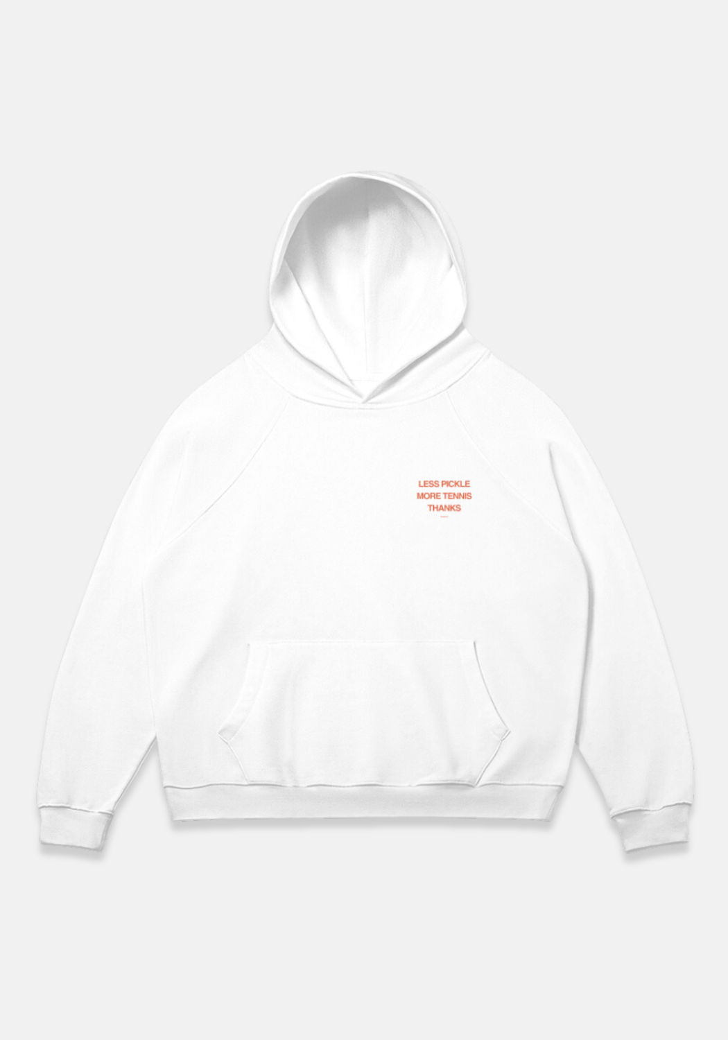 Less Pickle Hoodie White