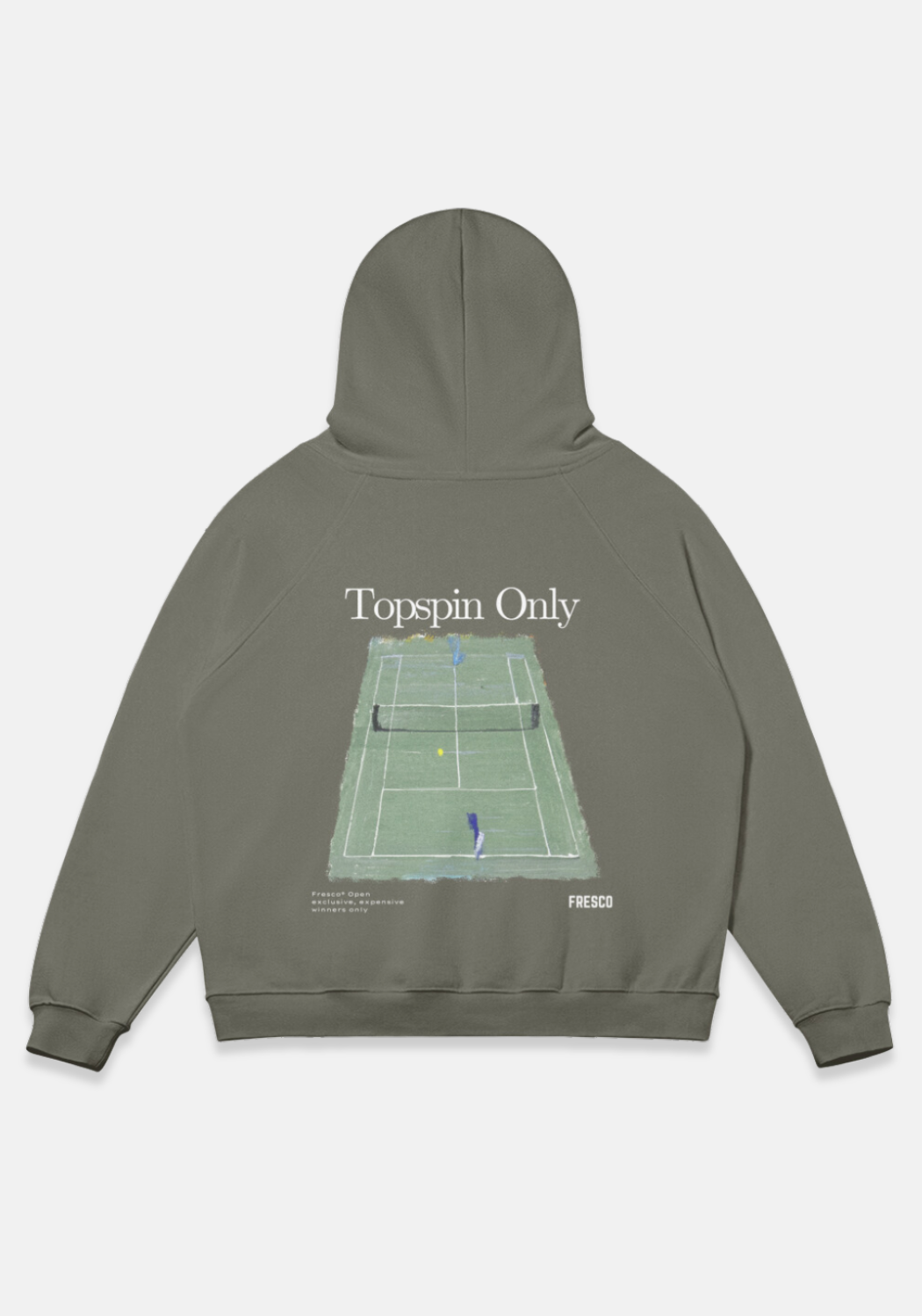 Topspin Only Hoodie Charcoal Grey