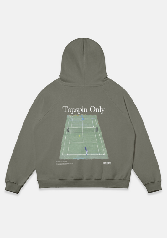 Topspin Only Hoodie Charcoal Grey