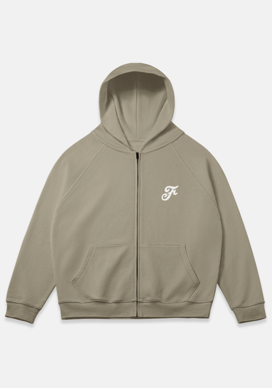 Zip Up Hoodie Camel